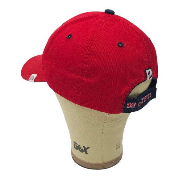 Ole Miss Rebels Strapback Cap Hat Embroidered Baseball Trucker Red Blue Zephyr - Picture 11 of 15